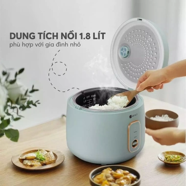 Nồi cơm điện Elmich 1.8L RCE-9.127 700W, bảo hành 24 tháng, giá chỉ 798.700 VND