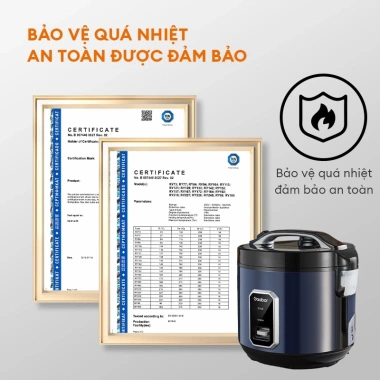 Nồi cơm điện Gaabor RC50M-BE01A 5L 700W đa năng, điều nhiệt nhanh, chỉ 609.000₫