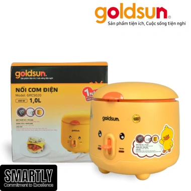 Nồi cơm điện Goldsun GRC5.020 1L - Giá rẻ, chống dính Mỹ, siêu bền, giảm còn 599.000 VND