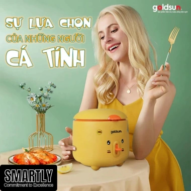 Nồi cơm điện Goldsun GRC5.020 1L - Giá rẻ, chống dính Mỹ, siêu bền, giảm còn 599.000 VND 8 Nồi cơm điện Goldsun GRC5.020 1L - Giá rẻ, chống dính Mỹ, siêu bền, giảm còn 599.000 VND 8