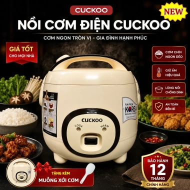 Nồi cơm điện Guckdo chính hãng mini, nấu nhanh, tiết kiệm cho sinh viên và gia đình