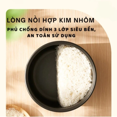 Nồi cơm điện Guckdo chính hãng mini, nấu nhanh, tiết kiệm cho sinh viên và gia đình