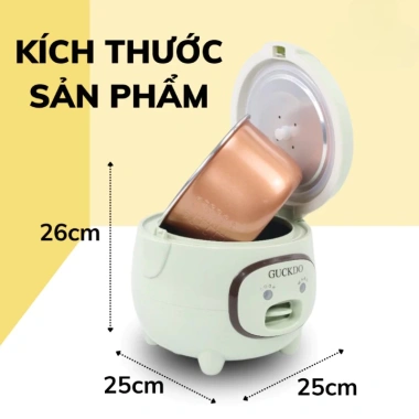 Nồi cơm điện Guckdo chính hãng mini, nấu nhanh, tiết kiệm cho sinh viên và gia đình 5 Nồi cơm điện Guckdo chính hãng mini, nấu nhanh, tiết kiệm cho sinh viên và gia đình 5