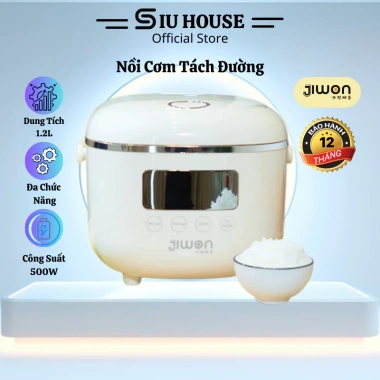 Nồi Cơm Điện Jiwon JW-34F 500W 1.2L Đa Chức Năng Tách Đường - Giá 1.035 Triệu