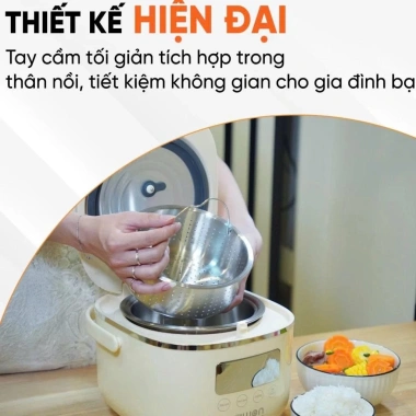 Nồi Cơm Điện Jiwon JW-34F 500W 1.2L Đa Chức Năng Tách Đường - Giá 1.035 Triệu