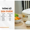 Nồi Cơm Điện Jiwon JW-34F 500W 1.2L Đa Chức Năng Tách Đường - Giá 1.035 Triệu 8