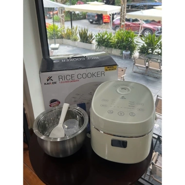 Nồi cơm điện Kailer KL‑RC2.028 inox 304 lòng vân lục giác, hẹn giờ, giữ ấm 12h, giá 1.99 triệu
