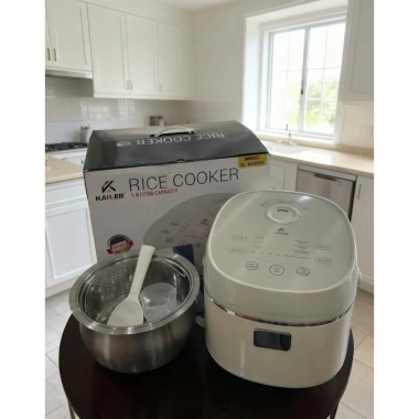Nồi cơm điện Kailer KL‑RC2.028 inox 304 lòng vân lục giác, hẹn giờ, giữ ấm 12h, giá 1.99 triệu