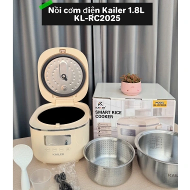 Nồi Cơm Điện Kailler KL1.368 1.2L & KL2.025 1.8L – Tiết Kiệm, Đa Năng, Giá 1,22 Tr