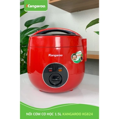 Nồi cơm điện Kangaroo KG824 1.5L siêu tiết kiệm năng lượng, giá ưu đãi 939.000₫
