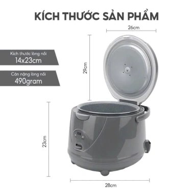 Nồi cơm điện lebenlang LBL1.936 1,8L - Bảo hành 24 tháng, chính hãng, giá 599.000đ
