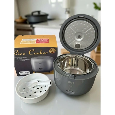 Nồi cơm điện Lebenlang LBL581 1.2L Grey inox bền bỉ dễ vệ sinh BH 2 năm Giá 730.000 VND