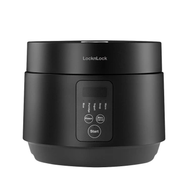 Nồi cơm điện Lock&Lock Compact 1.2L đen - Tiết kiệm 236k, giá chỉ 1.18 triệu