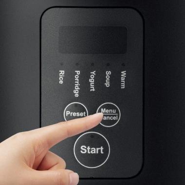 Nồi cơm điện Lock&Lock Compact 1.2L đen - Tiết kiệm 236k, giá chỉ 1.18 triệu