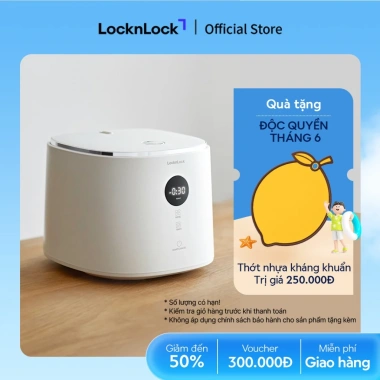 Nồi cơm điện LocknLock Bianco Nemo 1.2L màu ngà EJR384IVY - Giá ưu đãi 1.78tr