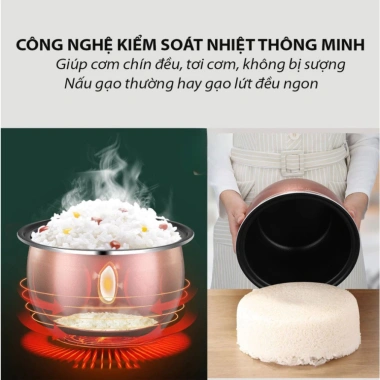 Nồi Cơm Điện Mini 1.2L CUCKOO 700W, Nắp Gài Hình Lợn, Chống Dính, Giữ Ấm, Giá Ưu Đãi 259k