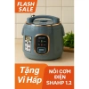 Nồi cơm điện Mini 1.2L SHAHP siêu bền, chống dính công nghệ Mỹ, tặng vỉ hấp nhựa, bảo hành 12 tháng - 385.000₫ 2