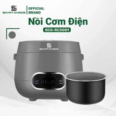 Nồi Cơm Điện Mini 1.2L SMARTCHOICE SCG-RC3.001 - Ceramic Chống Dính Siêu Bền, Giá 755.000₫