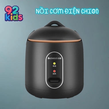Nồi Cơm Điện Mini Chigo 1,2L Tráng Chống Dính - Đa Năng Nấu Hầm, Súp, Cháo cho 2 Người, Giá Ưu Đãi 199.000