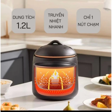Nồi Cơm Điện Mini Chigo Tráng Chống Dính, Nấu Hầm Ninh Cháo Đa Năng - 199k