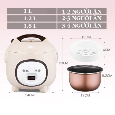 Nồi Cơm Điện Mini CUCKOO 1.2-1.8L Hàn Quốc, nấu ngon, bảo hành 12 tháng, giá 360.000