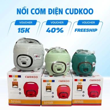 Nồi cơm điện Mini CUDKOO CR388 1‑2.2L Kiểu Hàn Quốc, Bảo hành 12 tháng, Giá chỉ 280k