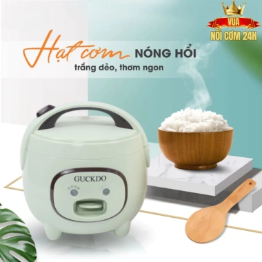 Nồi cơm điện mini Guckdo chính hãng - Nấu nhanh 15' chuẩn vị, lòng nồi chống dính 3 lớp