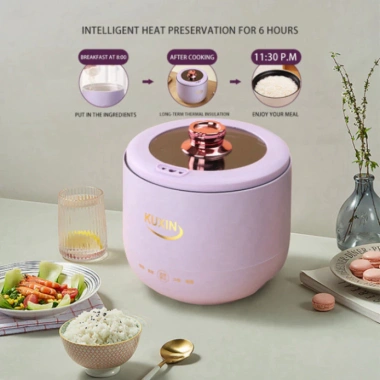 Nồi Cơm Điện Mini Kuxin 4 Chế Độ 800W 1.8L Nấu Cơm Chiên Xào Lẩu Giá 262.000 VND