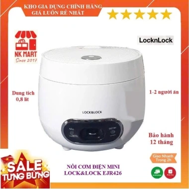 Nồi Cơm Điện Mini Lock&Lock EJR426 0.8L Giá 599k - Tiết kiệm, Đa năng, Dễ Dùng