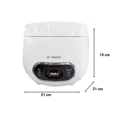 Nồi Cơm Điện Mini LocknLock EJR426WHT 0.8L – Giá 590k, Nhỏ Gọn, Tiết Kiệm Năng Lượng, Dễ Dùng 4