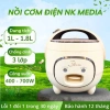 Nồi cơm điện mini NK MEDIA 1-1.8L - Tiết kiệm điện, đáy chống dính, bảo hành 12 tháng, chỉ 389.000đ