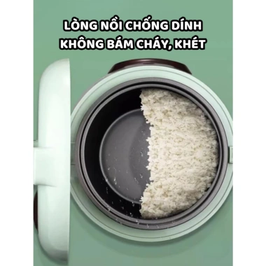 Nồi cơm điện mini NK MEDIA 1-1.8L - Tiết kiệm điện, đáy chống dính, bảo hành 12 tháng, chỉ 389.000đ