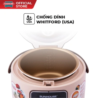 Nồi cơm điện mini SUNHOUSE 1L SHD8.208C - Giảm 12% chỉ 750.000đ, mã ELBSJBP03 3
