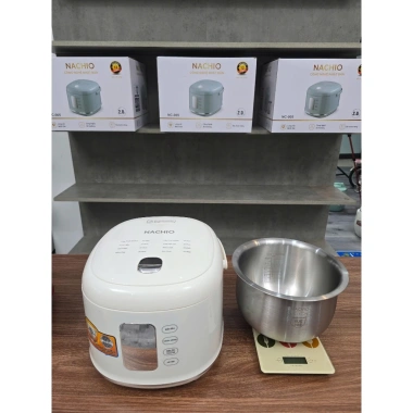 Nồi Cơm Điện Nachio Nhật Bản 304 Inox - Tách Đường Lỏng 2L, Nhiều Chế Độ Nấu, Tiết Kiệm Năng Lượng 10 Nồi Cơm Điện Nachio Nhật Bản 304 Inox - Tách Đường Lỏng 2L, Nhiều Chế Độ Nấu, Tiết Kiệm Năng Lượng 10