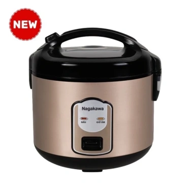 Nồi cơm điện Nagakawa NRC3.815 1.8L 700W nắp gài chống dính - Nấu cơm ngon, giá 705.000đ