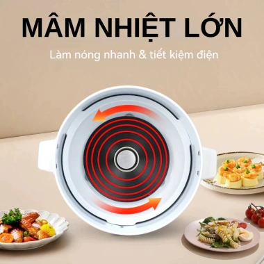 Nồi cơm điện nắp rời FUJIKA 1L‑1,8L, lớp chống dính, nấu cơm ngon, giá 373.000đ