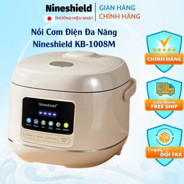 Nồi Cơm Điện Nineshield KB1.008M 1.8L Chống Dính, Giữ Ấm, Nấu Nhanh, Tiết Kiệm, Giá 929k