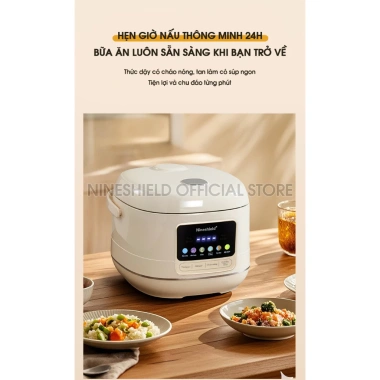 Nồi Cơm Điện Nineshield KB1.008M 1.8L Chống Dính, Giữ Ấm, Nấu Nhanh, Tiết Kiệm, Giá 929k 4 Nồi Cơm Điện Nineshield KB1.008M 1.8L Chống Dính, Giữ Ấm, Nấu Nhanh, Tiết Kiệm, Giá 929k 4