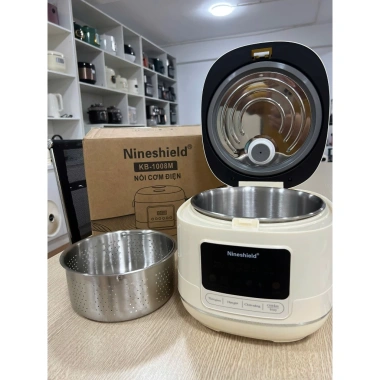 Nồi Cơm Điện Nineshield KB1.008M 1.8L Chống Dính, Giữ Ấm, Nấu Nhanh, Tiết Kiệm, Giá 929k