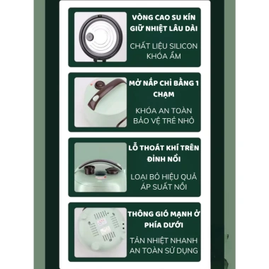 Nồi cơm điện NK MEDIA 1L‑1.8L, nấu nhanh, chống dính 3 lớp, BH 12 tháng - 389.000₫ 4 Nồi cơm điện NK MEDIA 1L‑1.8L, nấu nhanh, chống dính 3 lớp, BH 12 tháng - 389.000₫ 4