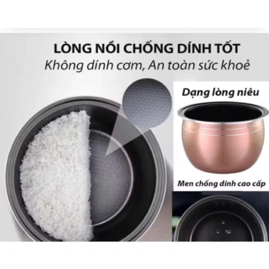 Nồi Cơm Điện Sharp 668 1.8L - Quai Xách, Nấu Cơm Ngon, Tặng Giá Hấp, Bảo Hành 12 Tháng - Giá 499.500₫