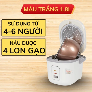 Nồi cơm điện SRAPP SH-NC198 1,8L, lòng nồi 3 lớp chống dính, bảo hành chính hãng - Giá chỉ 829.000₫
