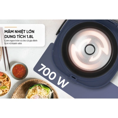Nồi Cơm Điện Sunhouse 1.8L SHD8.611N/R 700W - Bảo Hành 12 Tháng - Giá 629.000 VND 3