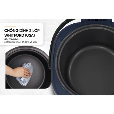 Nồi cơm điện SUNHOUSE 1.8L SHD8.611N/R bảo hành 12 tháng - Giá chỉ 639.000đ