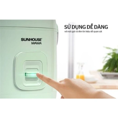 Nồi cơm điện Sunhouse 1.8L SHD8.665 – Giá chỉ 889.000₫, tiết kiệm năng lượng, đa chức năng 5