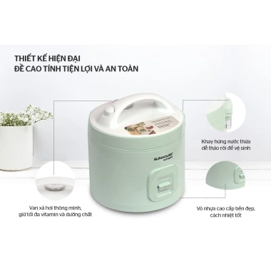 Nồi cơm điện Sunhouse Mama SHD8.665G/SHD8.265G 1.8-1.2 lít, bảo hành 2 năm, giá 808.000 VND 3 Nồi cơm điện Sunhouse Mama SHD8.665G/SHD8.265G 1.8-1.2 lít, bảo hành 2 năm, giá 808.000 VND 3
