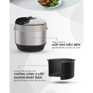 Nồi Cơm Điện SUNHOUSE MAMA SHD8.959 1.8L Cao Tần, Công Nghệ IH Từ Trường, Bảo Hành 24 Tháng - Giá 1.939.000 VNĐ