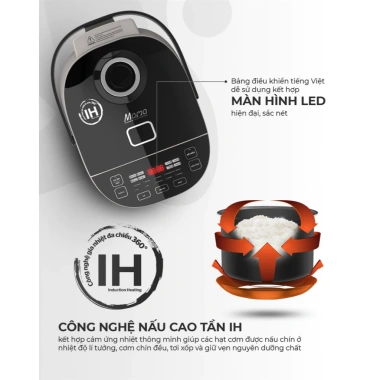 Nồi Cơm Điện SUNHOUSE MAMA SHD8.959 1.8L Cao Tần, Công Nghệ IH Từ Trường, Bảo Hành 24 Tháng - Giá 1.939.000 VNĐ 4 Nồi Cơm Điện SUNHOUSE MAMA SHD8.959 1.8L Cao Tần, Công Nghệ IH Từ Trường, Bảo Hành 24 Tháng - Giá 1.939.000 VNĐ 4