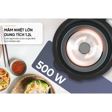 Nồi Cơm Điện SUNHOUSE SHD8.213 1.2L 500W Chống Dính Bảo Hành 12 Tháng - Giá 479.000đ