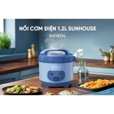 Nồi Cơm Điện Sunhouse SHD8.214 1.2L 2-4 Người 500W Bảo Hành 12 Tháng Giá 479.000₫